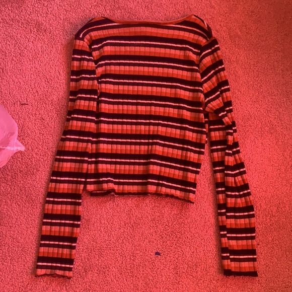 A cute stripped long sleeve shirt in the brand say anything - Picture 2 of 2